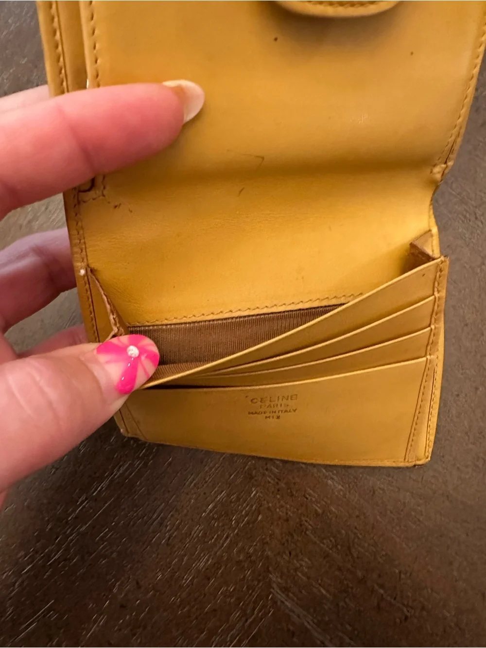 Celine Macadam Triumph compact bifold wallet- Vintage Unisex